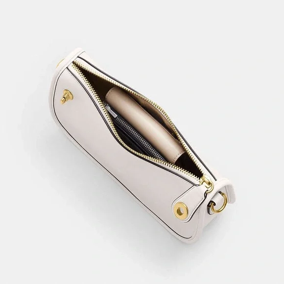 Coach Swinger Bag White Leather Shoulder Bag NWT - Picture 11 of 17